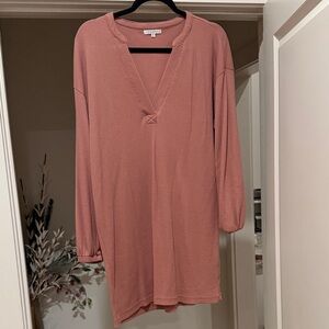 Z Supply Dusty Rose Long Sleeve Dress